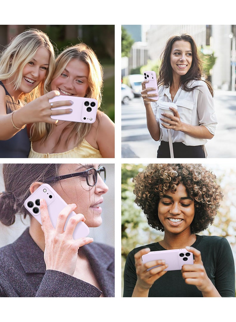 Case Up Compatible with Apple iPhone 17 Pro Max Case, Soft & Premium Liquid Silicone [Anti-Scratch Microfiber Lining] Shockproof Protective Slim Phone Cover Purple - Image 5